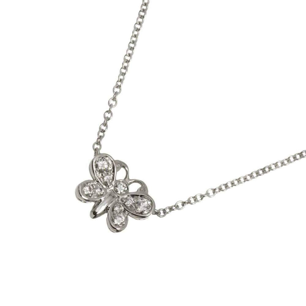 Tiffany & Co. Diamond Necklace, 41cm, Platinum Butterfly Design